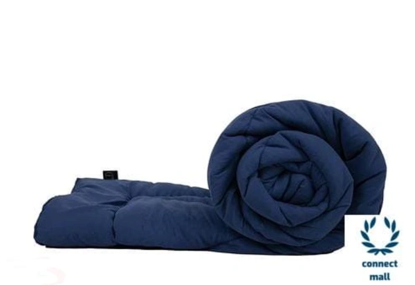 EAlm 200 GSM Microfibre Comforter Double Bed for Winter | Luxurious Quilt Blanket Double Bed | Soft Microfiber Qulits AC Comforters | Size 90X60 Inch NavyBlue - Free Size, Navy Blue, Cotton, Pack of1